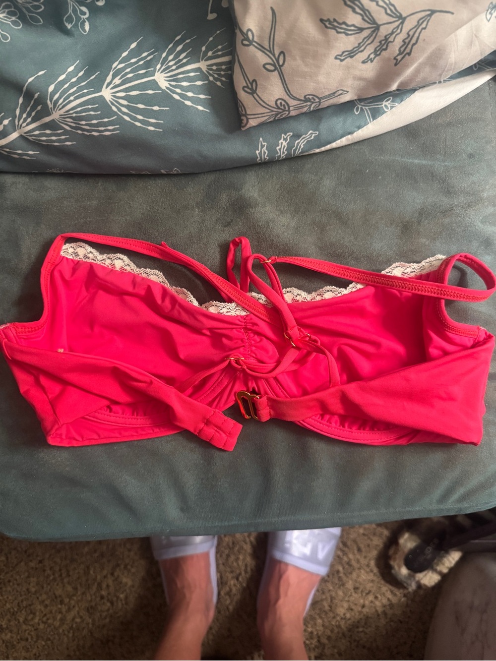 New Maaji Cherry Crush Karl Unmolded Bikini Top - Picture 4 of 7